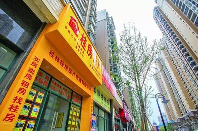新房帶動二手房市場升溫，臨桂房產中介掀起擴店熱潮